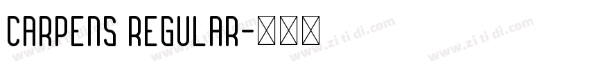Carpens Regular字体转换